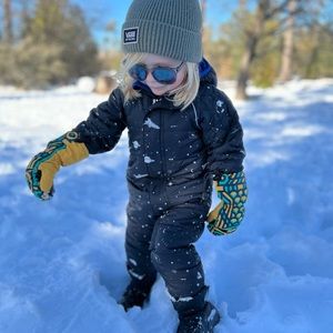 Hanna Andersson rocket print snowsuit